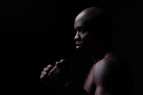 Portret in low-key studiolicht